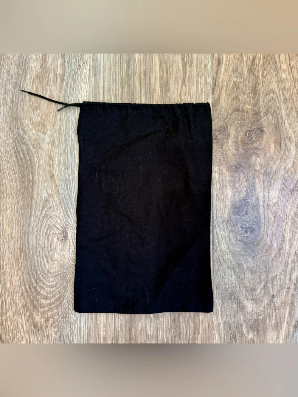 CHANEL Black Cotton Drawstring Dust Bag Storage Pouch 13” x 9”